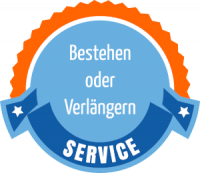 Bestehen oder Verlängern Service Badge