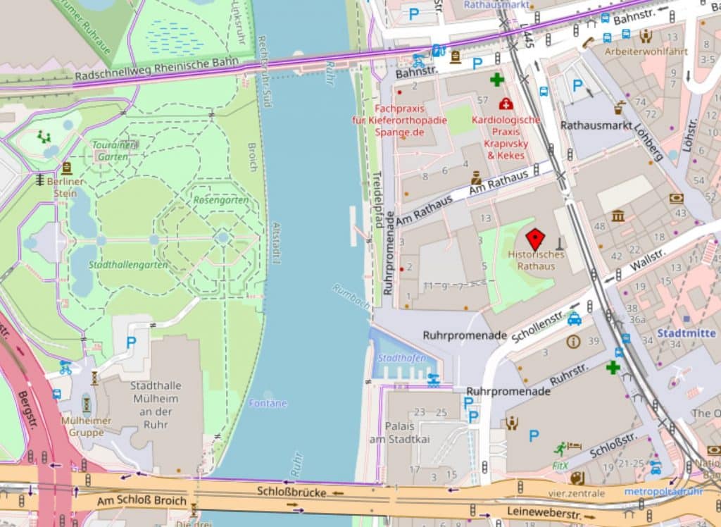 Anfahrt Untere Fischereibehörde Mülheim an der Ruhr